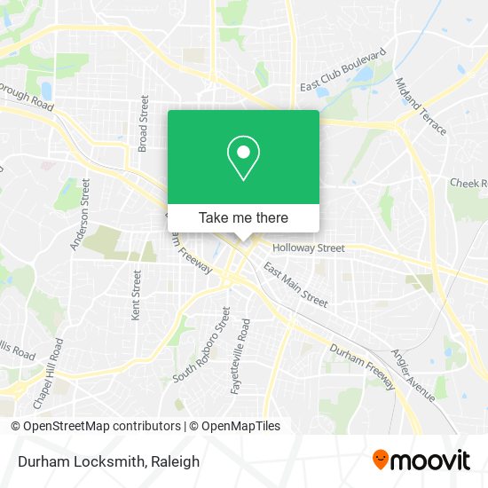 Durham Locksmith map