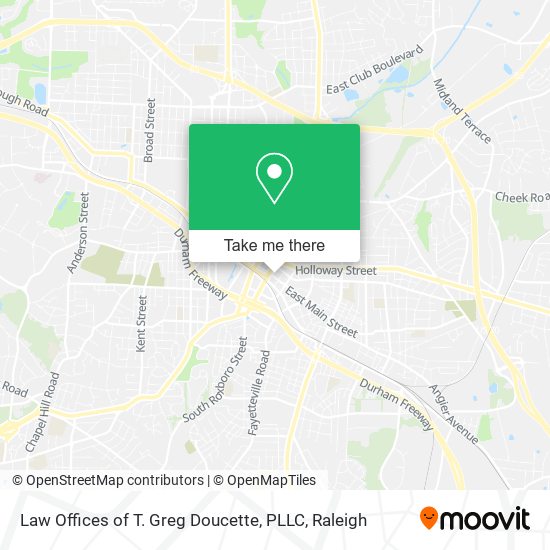 Mapa de Law Offices of T. Greg Doucette, PLLC