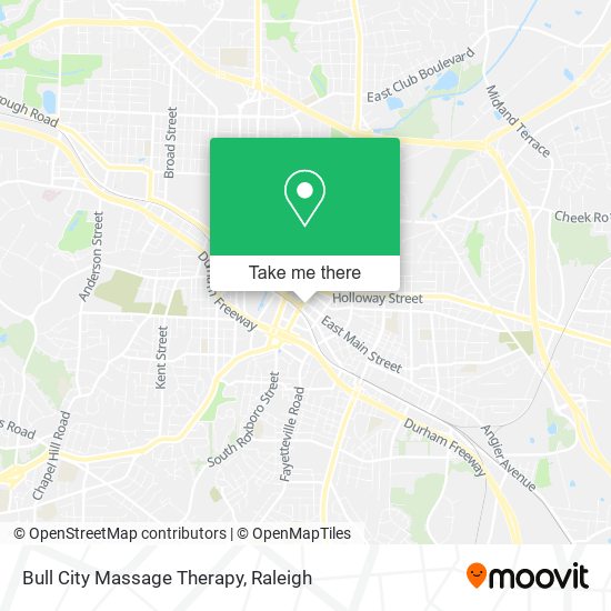 Bull City Massage Therapy map