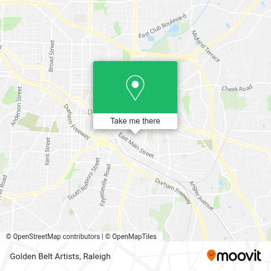 Golden Belt Artists map