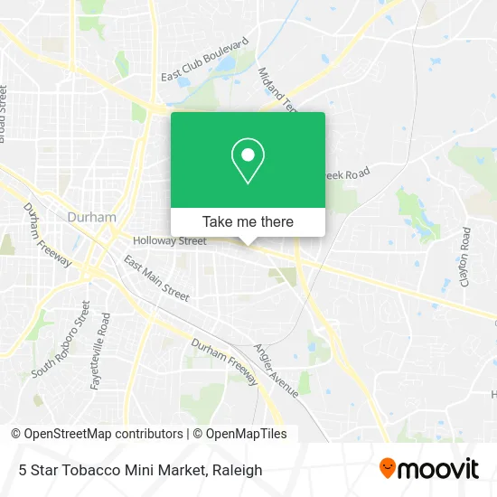 5 Star Tobacco Mini Market map