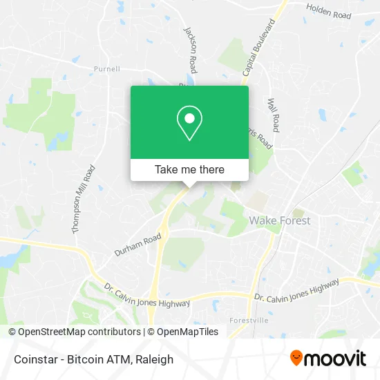 Mapa de Coinstar - Bitcoin ATM