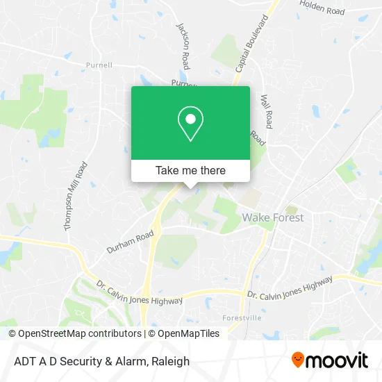ADT A D Security & Alarm map