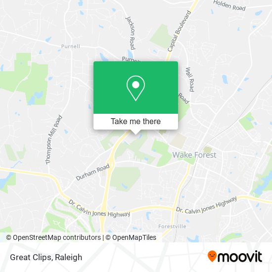 Mapa de Great Clips