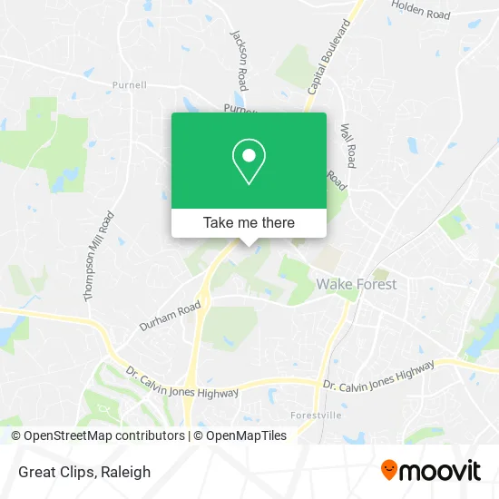Great Clips map