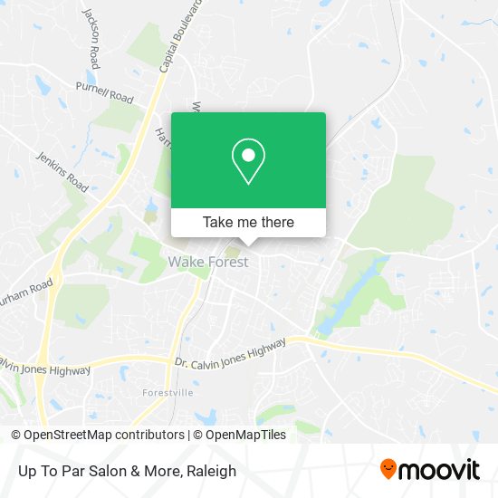 Mapa de Up To Par Salon & More
