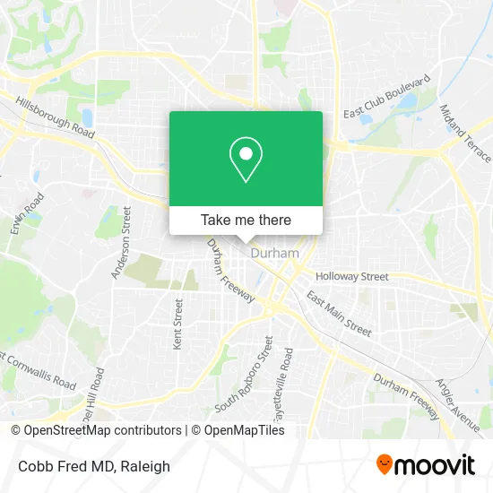 Cobb Fred MD map