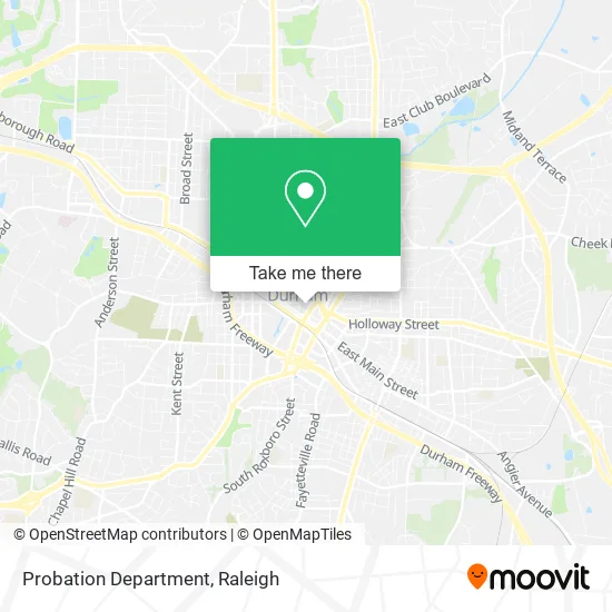 Probation Department map