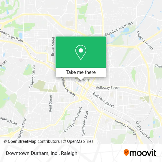 Downtown Durham, Inc. map