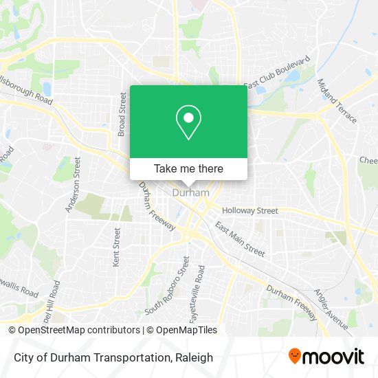 Mapa de City of Durham Transportation
