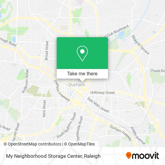 Mapa de My Neighborhood Storage Center