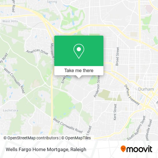 Wells Fargo Home Mortgage map