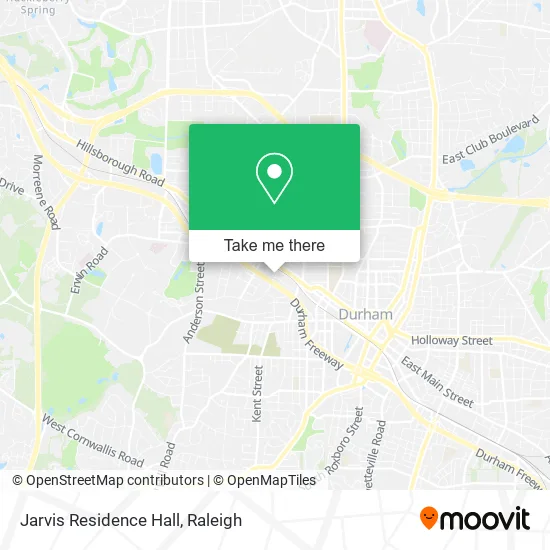 Jarvis Residence Hall map