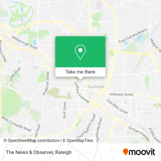 The News & Observer map