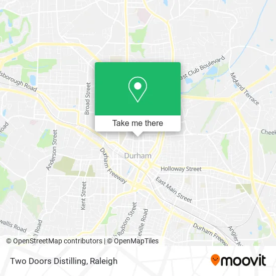 Two Doors Distilling map