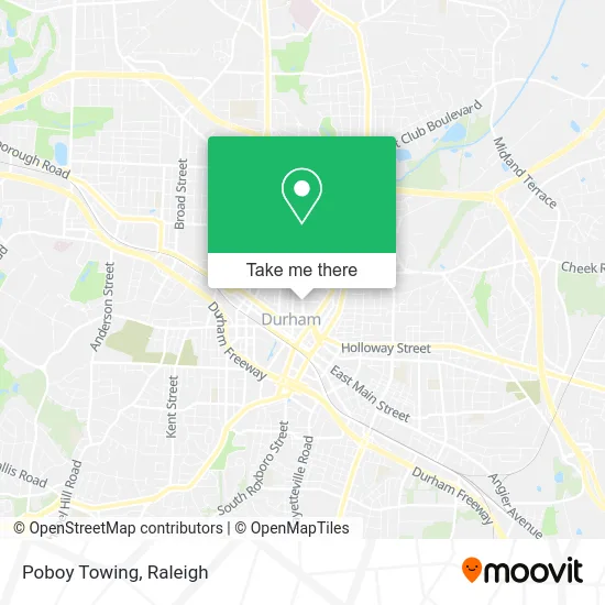 Poboy Towing map