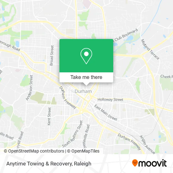 Anytime Towing & Recovery map