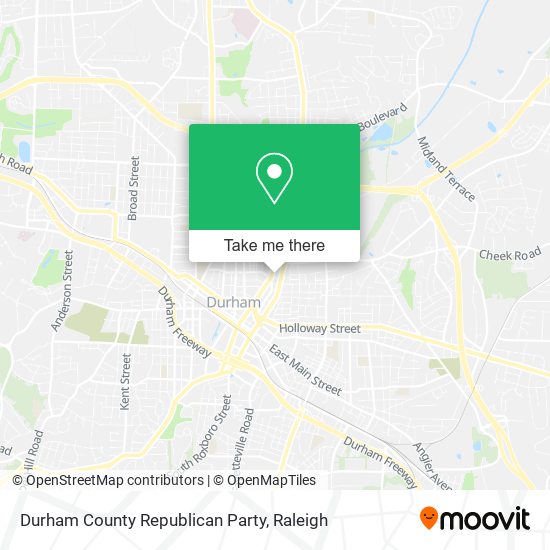 Durham County Republican Party map