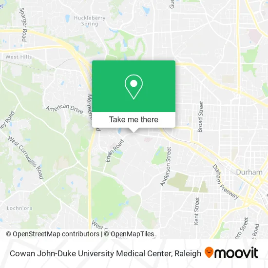 Cowan John-Duke University Medical Center map