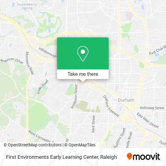 First Environments Early Learning Center map