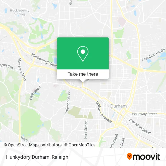 Hunkydory Durham map