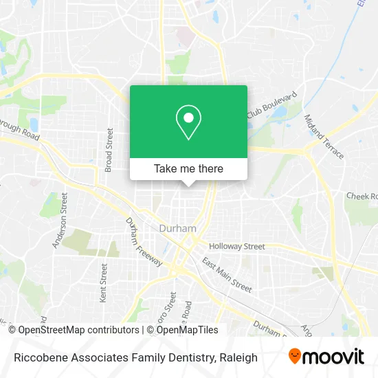 Riccobene Associates Family Dentistry map