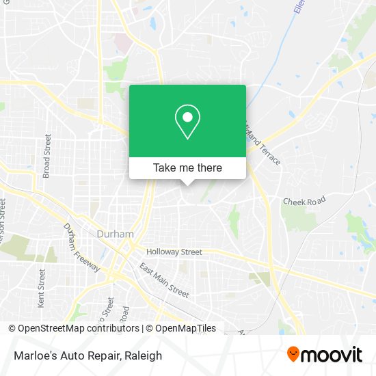 Mapa de Marloe's Auto Repair