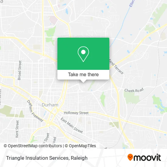 Triangle Insulation Services map