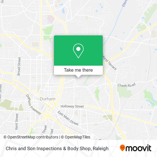 Chris and Son Inspections & Body Shop map