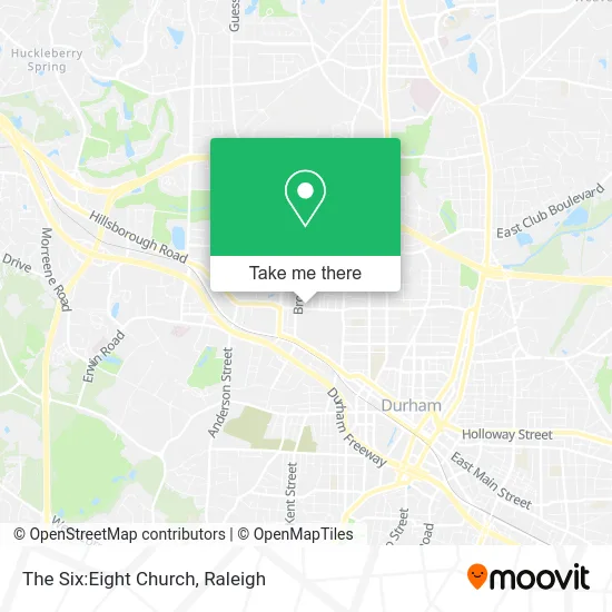 The Six:Eight Church map