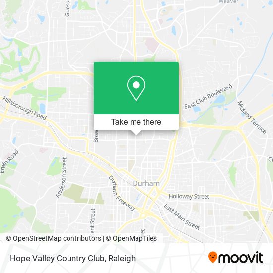 Hope Valley Country Club map