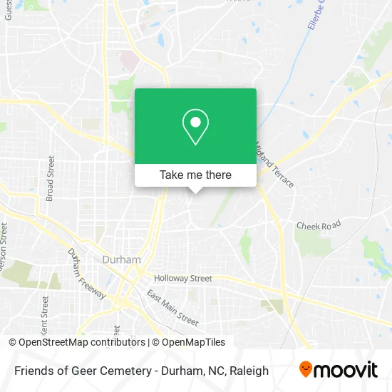 Friends of Geer Cemetery - Durham, NC map