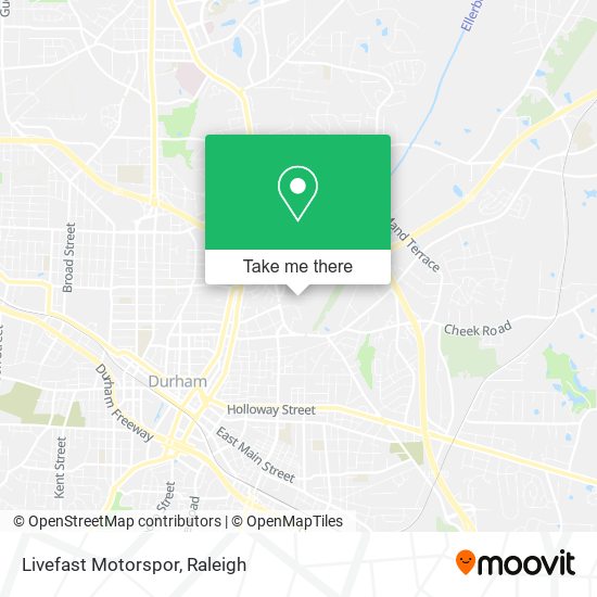 Mapa de Livefast Motorspor