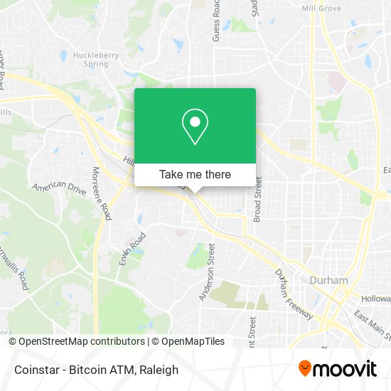 Mapa de Coinstar - Bitcoin ATM