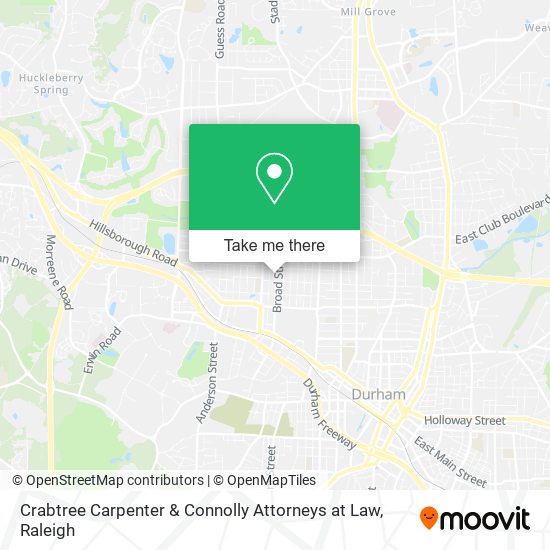 Crabtree Carpenter & Connolly Attorneys at Law map