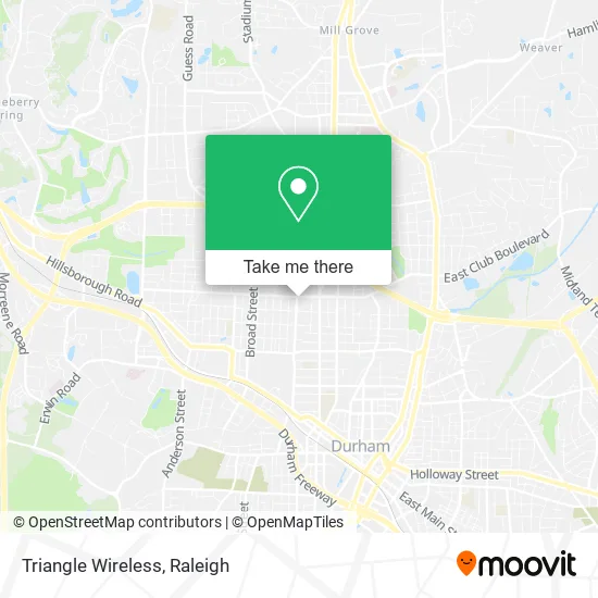 Triangle Wireless map