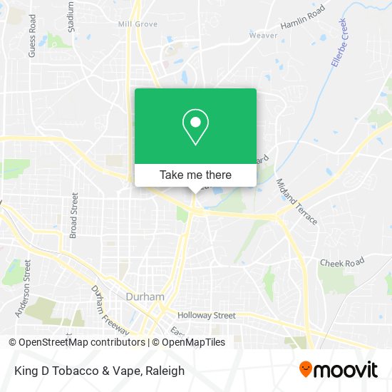 King D Tobacco & Vape map