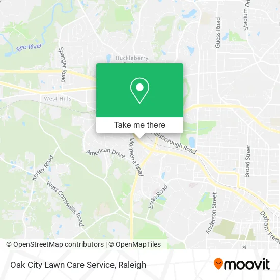 Oak City Lawn Care Service map