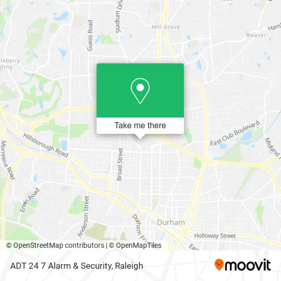 ADT 24 7 Alarm & Security map