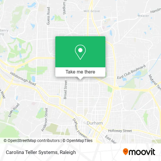 Carolina Teller Systems map