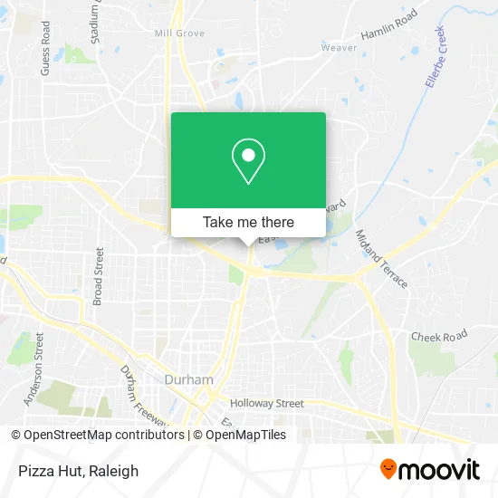 Pizza Hut map