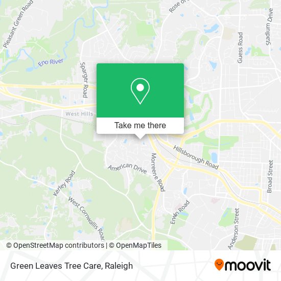 Green Leaves Tree Care map