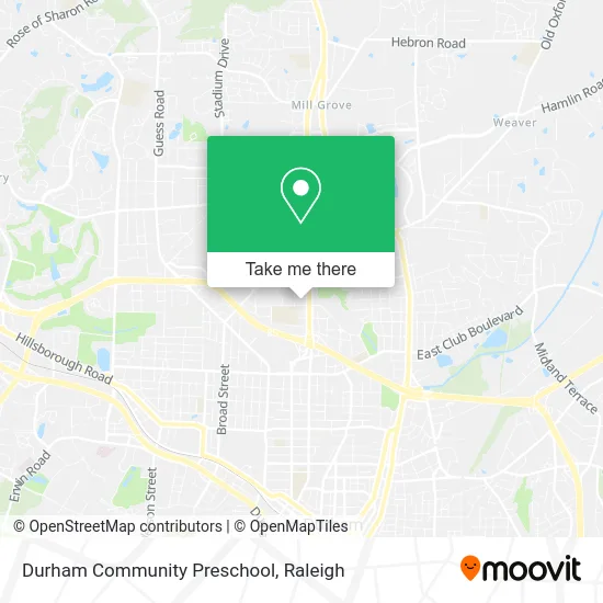 Durham Community Preschool map