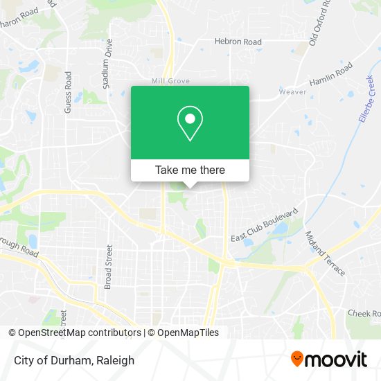 Mapa de City of Durham