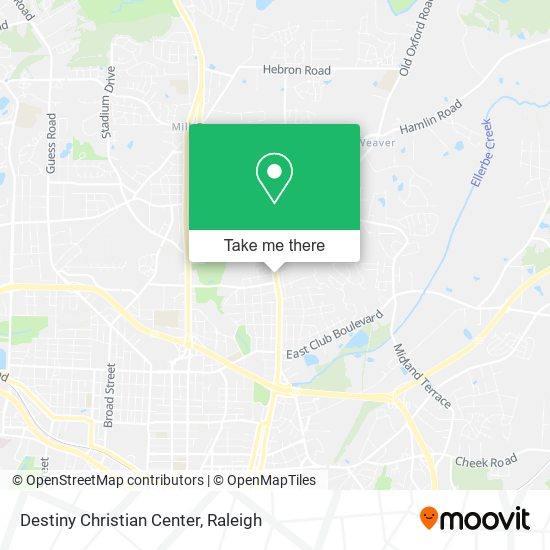 Destiny Christian Center map