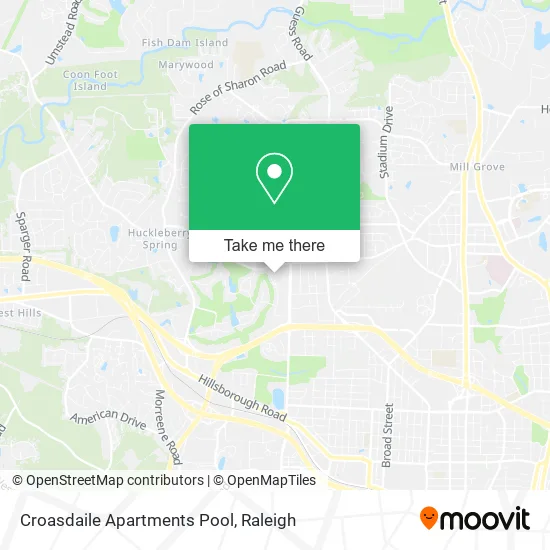 Croasdaile Apartments Pool map