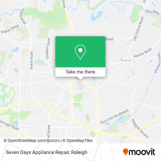 Seven Days Appliance Repair map