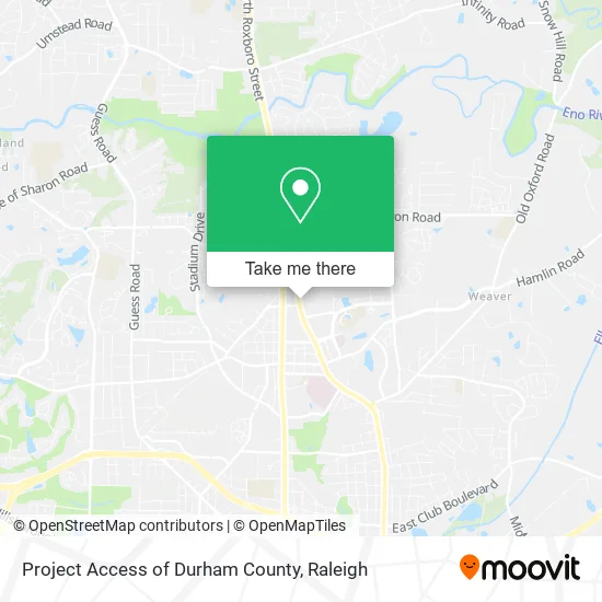 Project Access of Durham County map