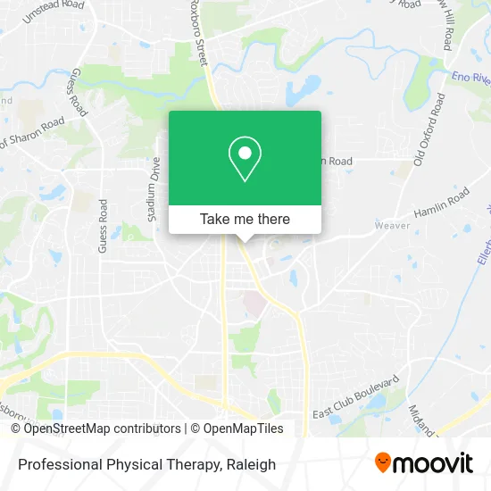 Professional Physical Therapy map