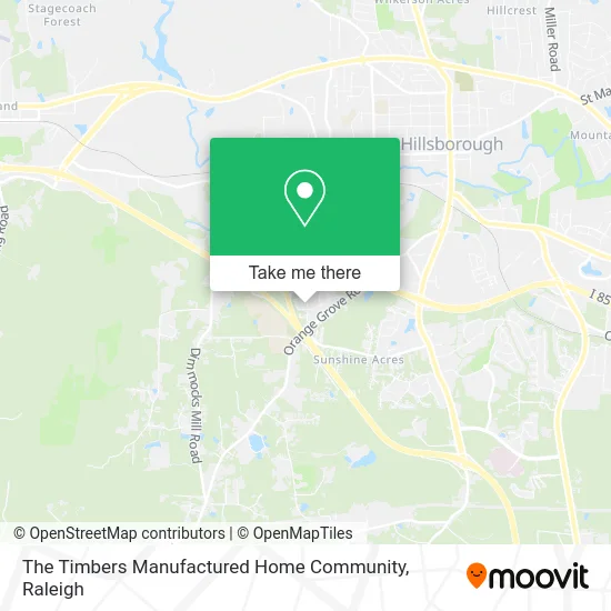 The Timbers Manufactured Home Community map